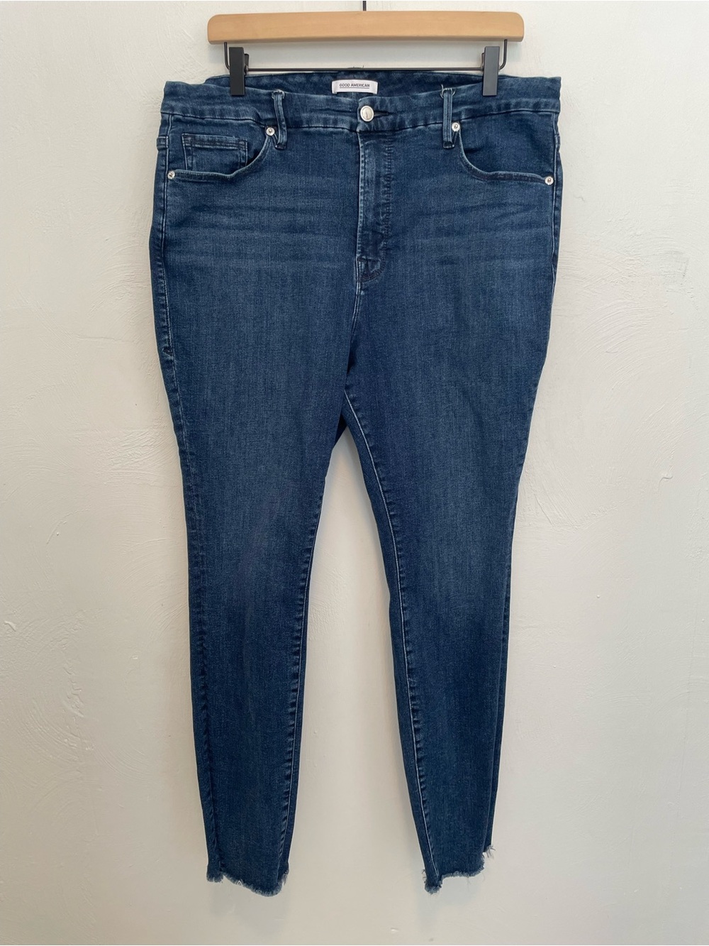 Good American Good Legs Dark Blue Skinny Jeans Women’s Size 18